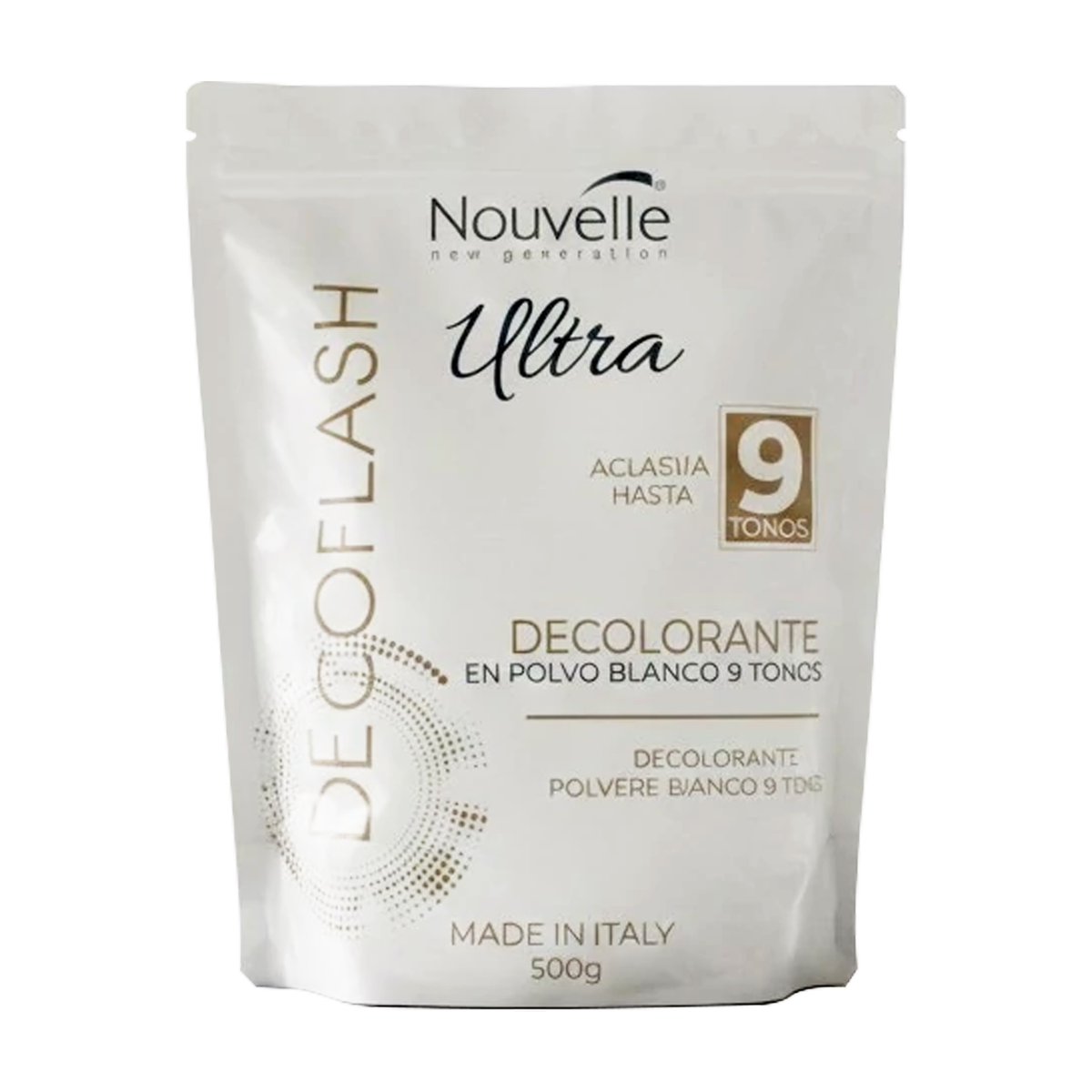 Decolorante Nouvelle Decoflash Ultra Polvo Blanco 9 Tonos 500 g