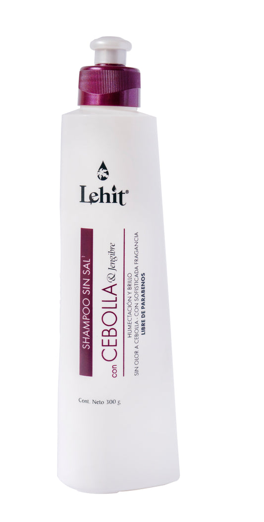 Shampoo Sin Sal Cebolla y Jengibre Lehit x 300 ml