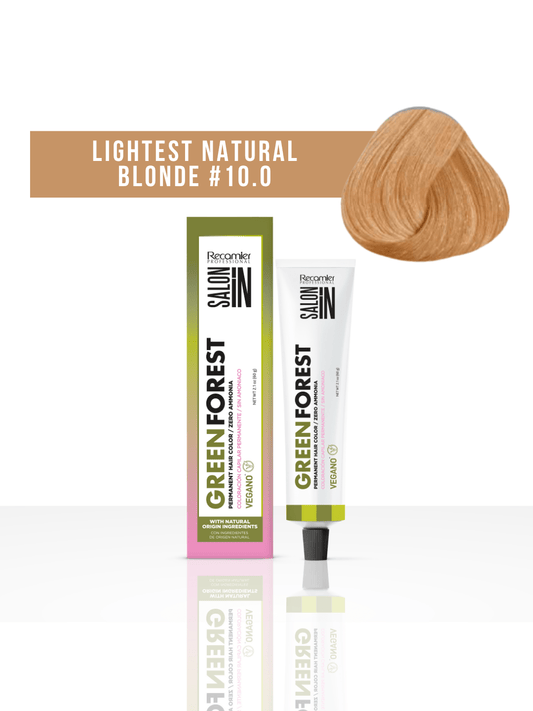Recamier Salon In Tinte Green Forest 10.0 Rubio Extra Claro Natural 60 g