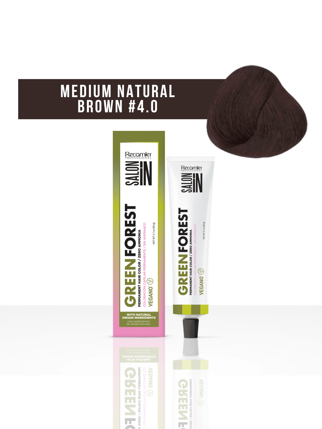 Recamier Salon In Tinte Green Forest 4.0 Castaño Mediano Natural 60 g