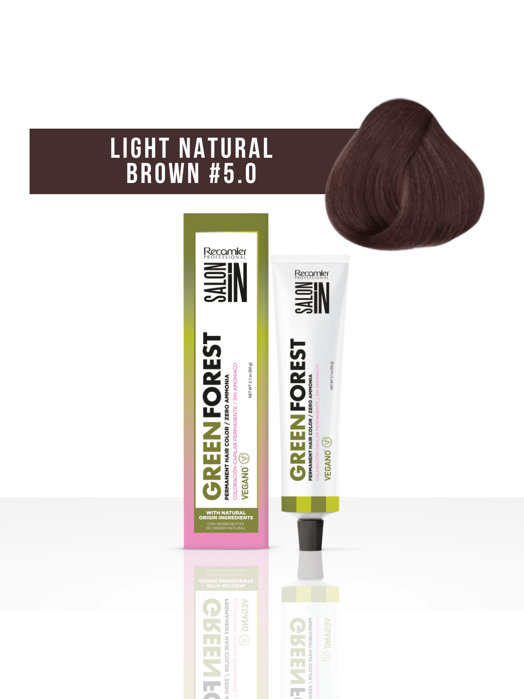 Recamier Salon In Tinte Green Forest 5.0 Castaño Claro Natural 60 g