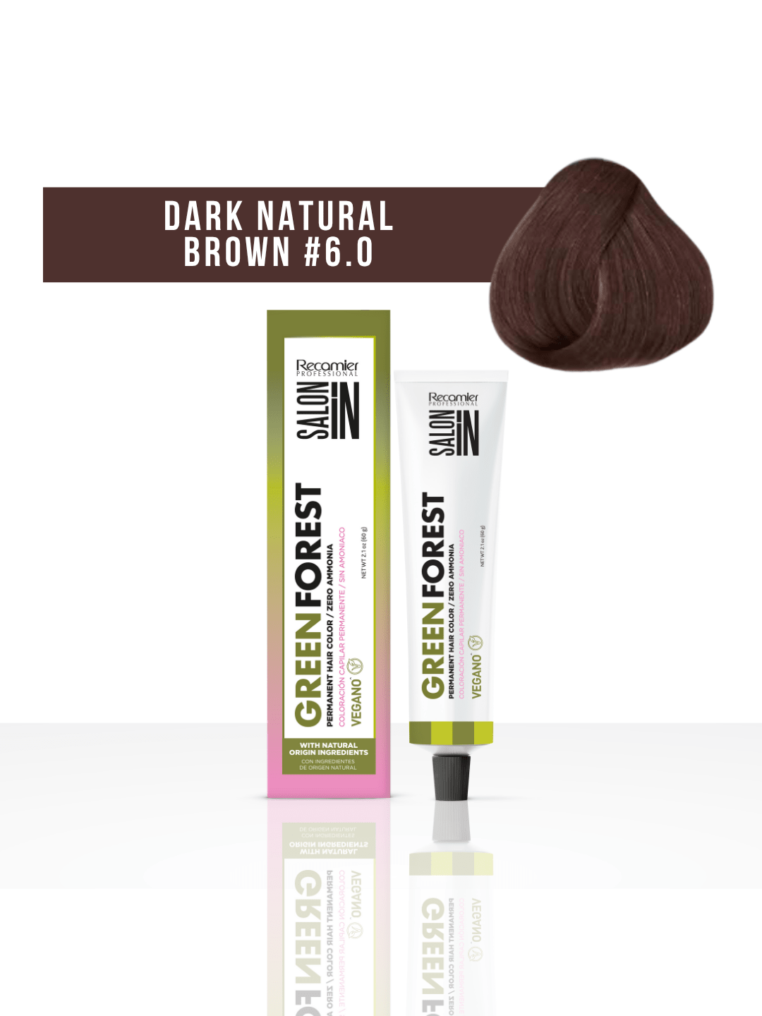 Recamier Salon In Tinte Green Forest 6.0 Rubio Oscuro Natural 60 g