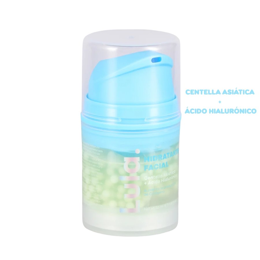 Hidratante Facial con Perlas Centella Asiática + Ácido Hialurónico 50 ml - Lula