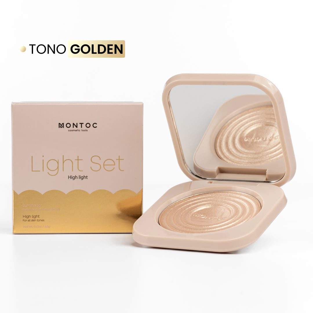 Iluminador Compacto Light Set Montoc Tono Golden