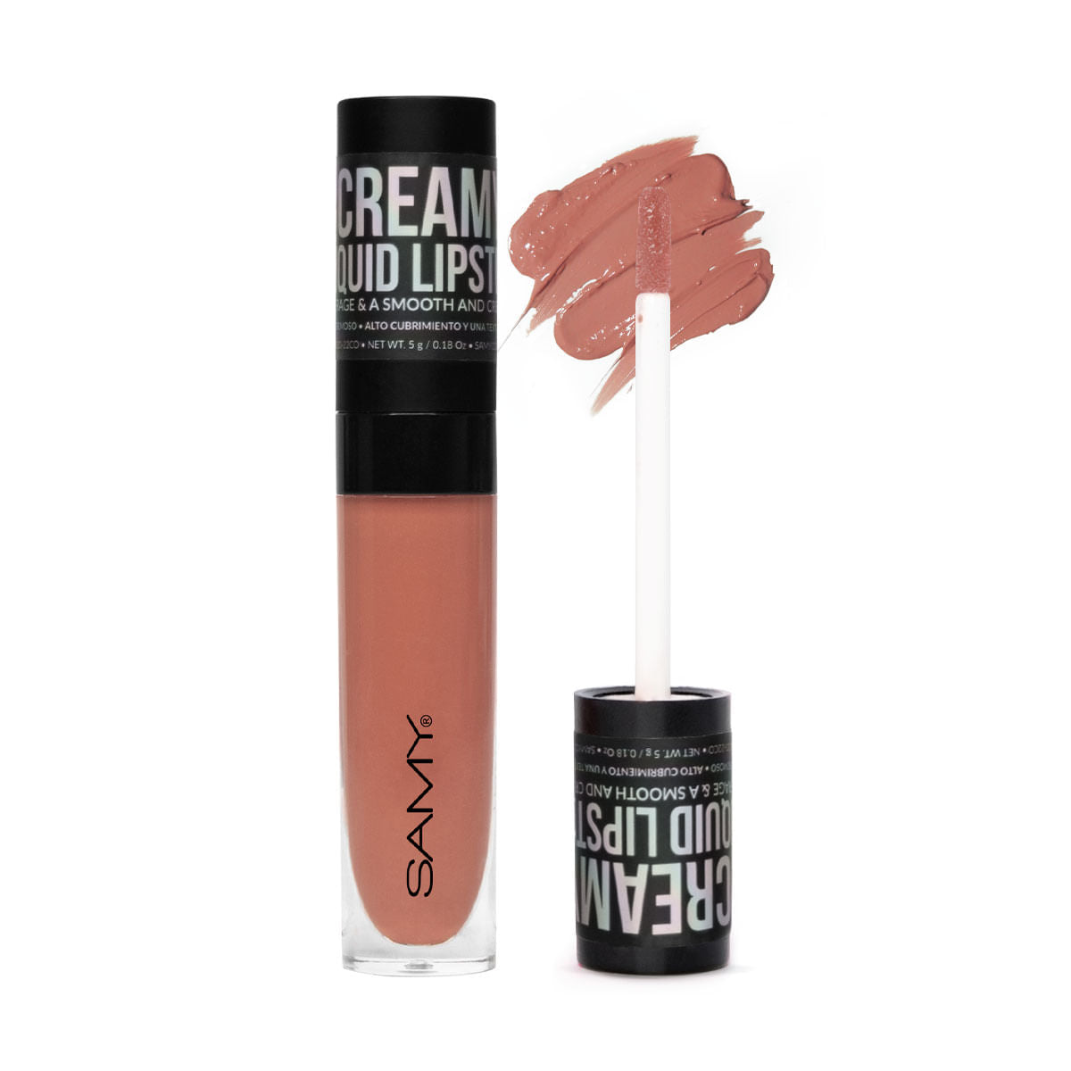 Labial Líquido Cremoso Samy #01 Latte