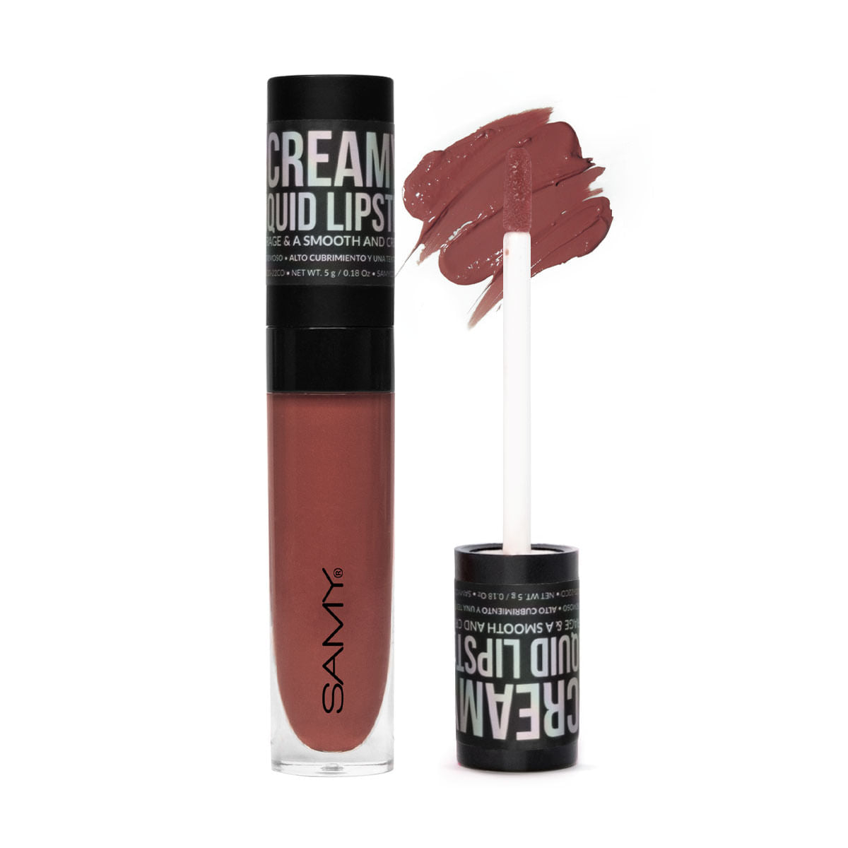 Labial Líquido Cremoso Samy #04 Mocha