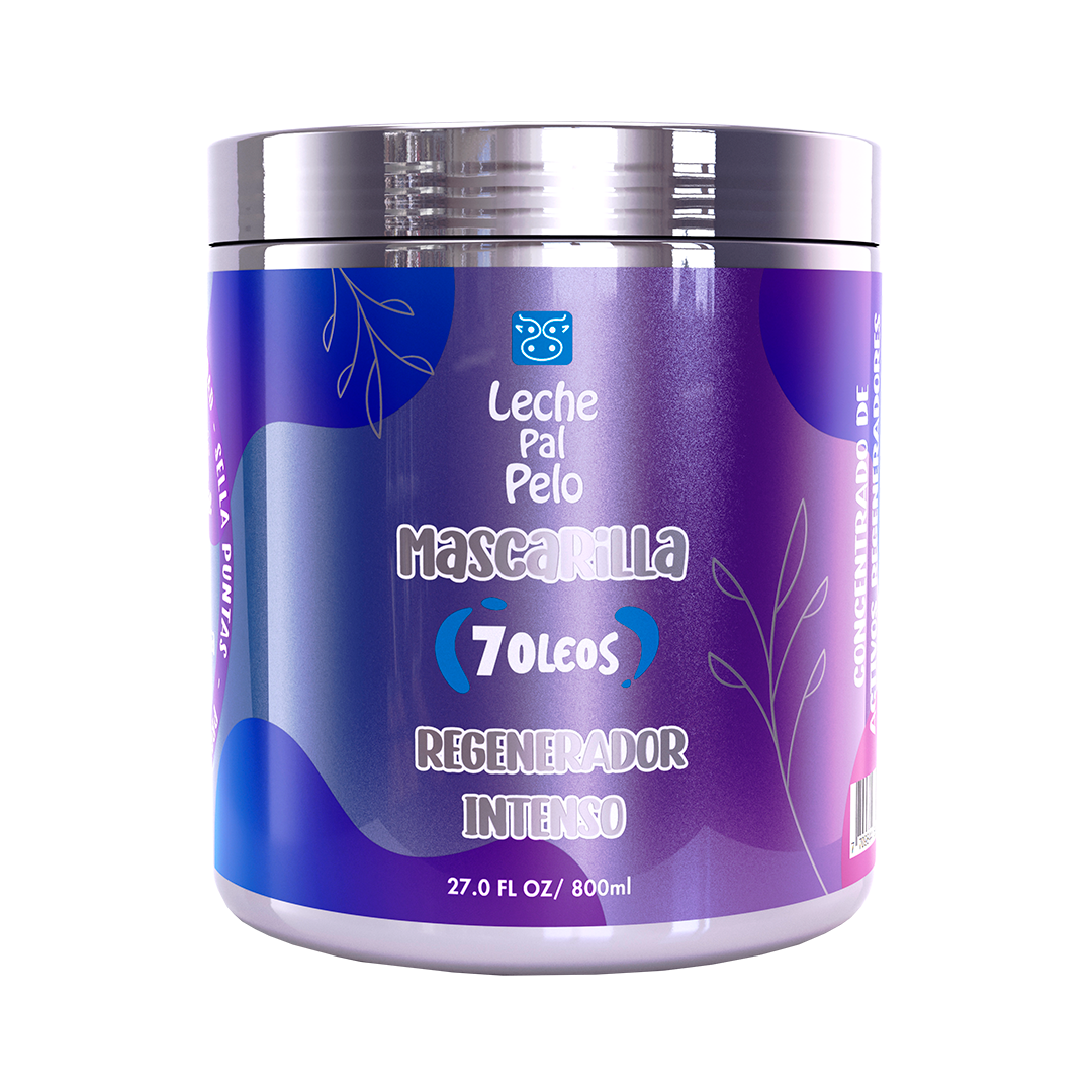 Mascarilla 7 Óleos Regenerador Intenso Leche Pa'l Pelo 800 ml
