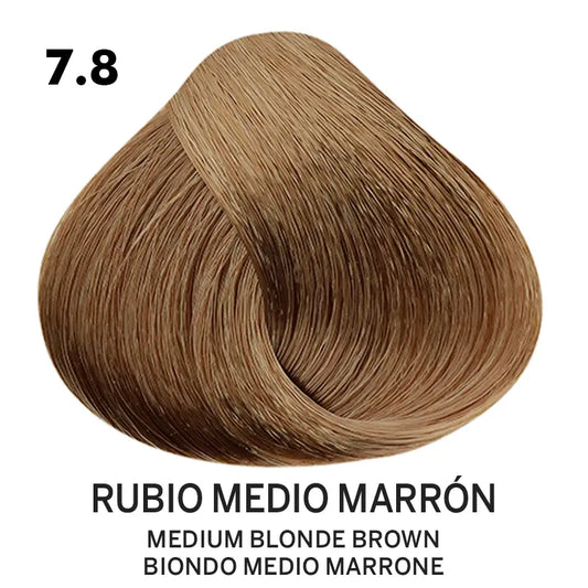 Tinte Belotti Color Plus 7.8 Rubio Medio Marrón 60 ml