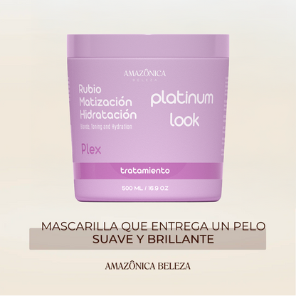 Mascarilla Platinum Look  Repara y Matiza el Pelo Rubio