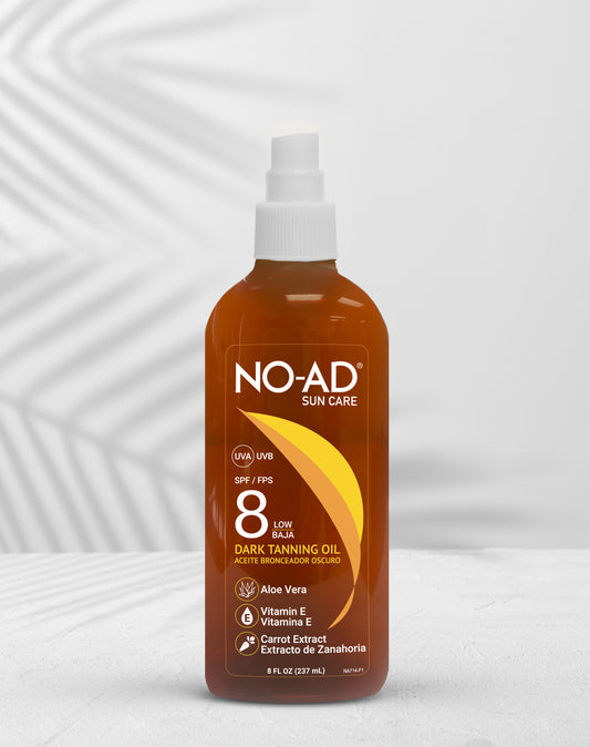 No-Ad Aceite Bronceador SPF 8 Dark Tanning 237 ml