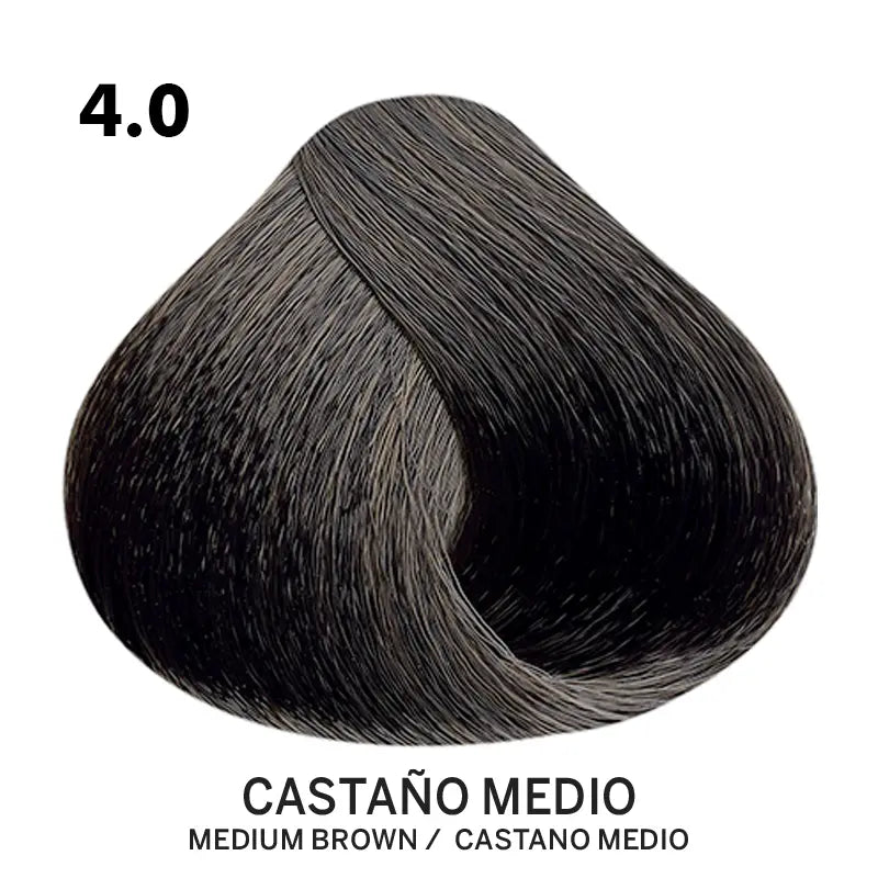 Tinte Belotti Color Plus 4.0 Castaño Medio 60 ml