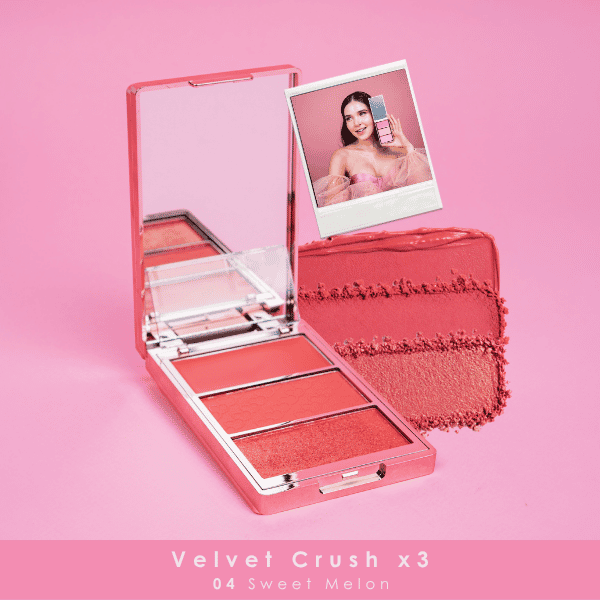 Rubor Velvet Crush x 3 Tono 04 Sweet Melon - Bloomshell