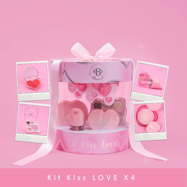Kit de Maquillaje Kiss Love x 4 - Bloomshell