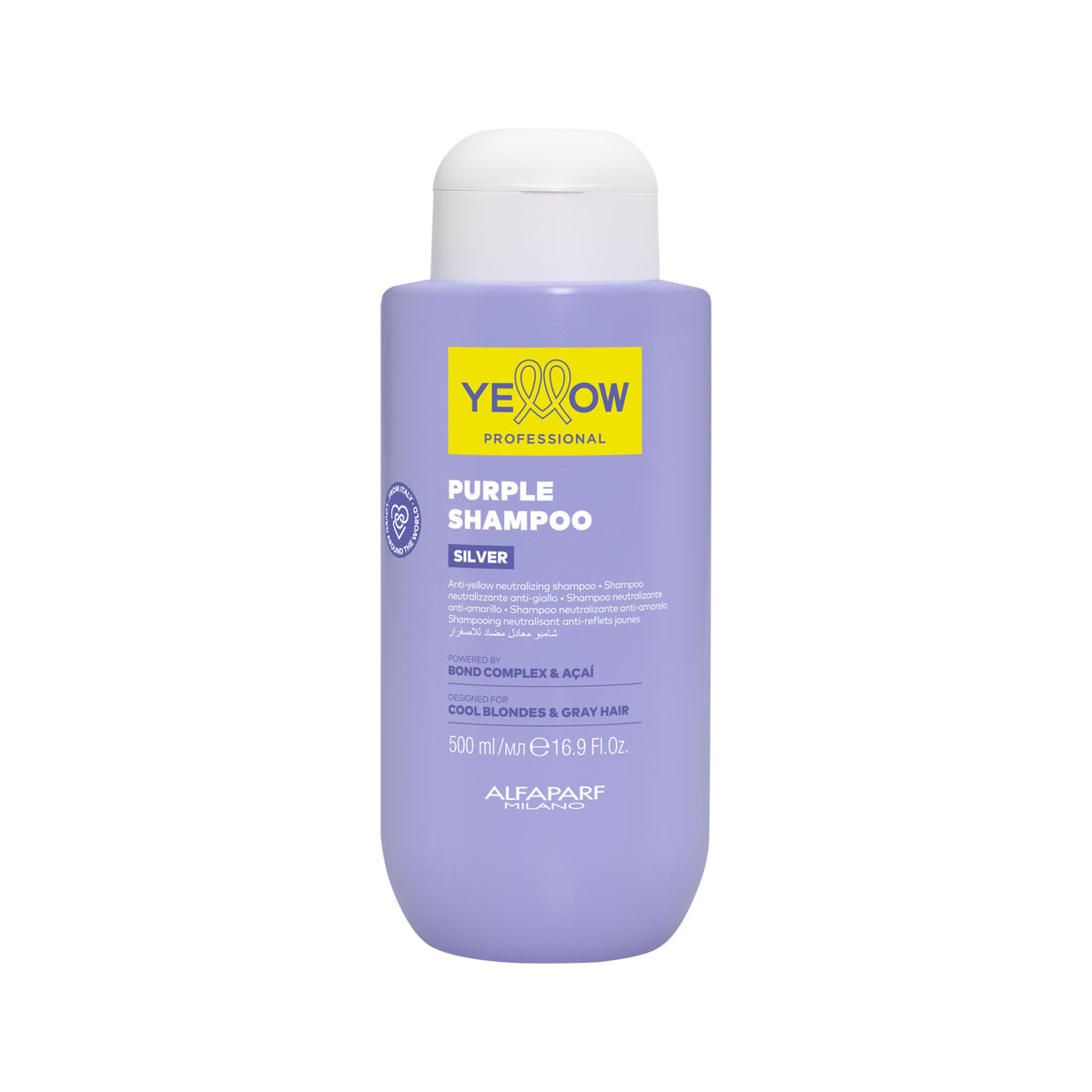 Shampoo Matizador Yellow Silver Purple 500 ml