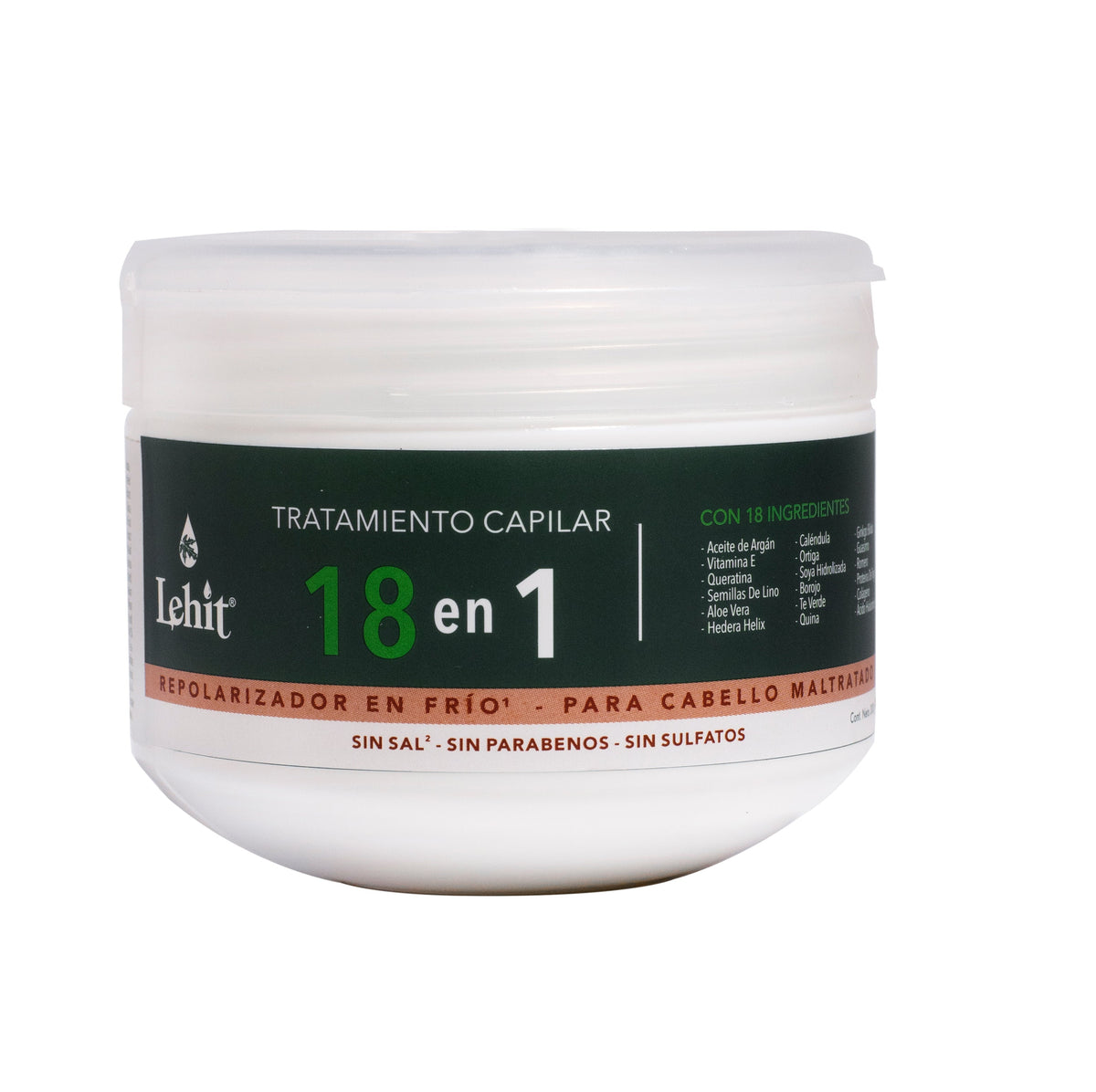Tratamiento Capilar 18 en 1 Repolarizador en Frío Lehit x 300 g