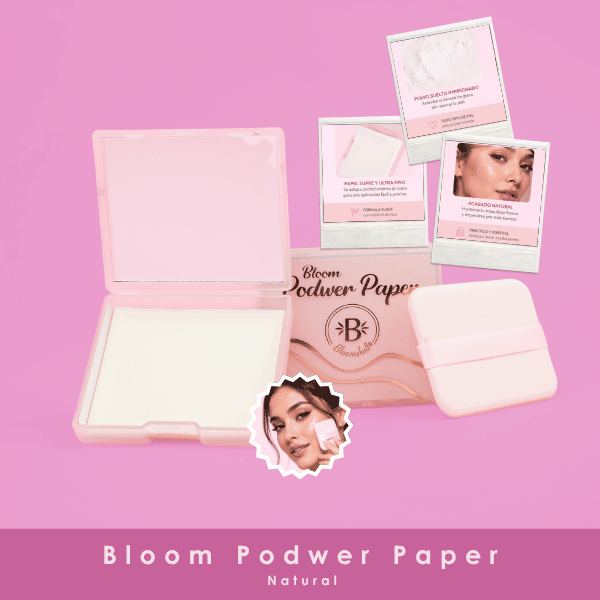 Papel Absorbente Bloom Powder Paper Tono 01 Natural - Bloomshell