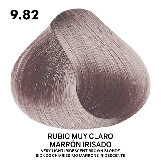 Tinte Belotti Color Plus 9.82 Rubio Muy Claro Marrón Irisado 60 ml