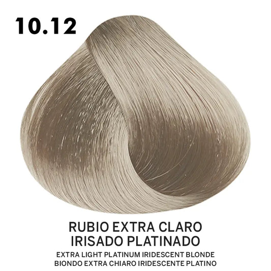 Tinte Belotti Color Plus 10.12 Rubio Extra Claro Irisado Platinado 60 ml