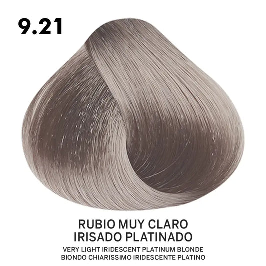 Tinte Belotti Color Plus 9.21 Rubio Muy Claro Irisado Platinado 60 ml