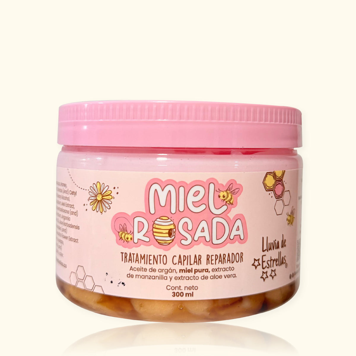 Tratamiento Capilar Reparador Miel Rosada 300 ml - Lluvia de Estrellas