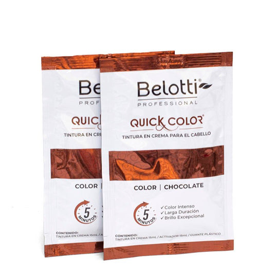Tinte Quick Color Belotti Chocolate Sobre 30 ml
