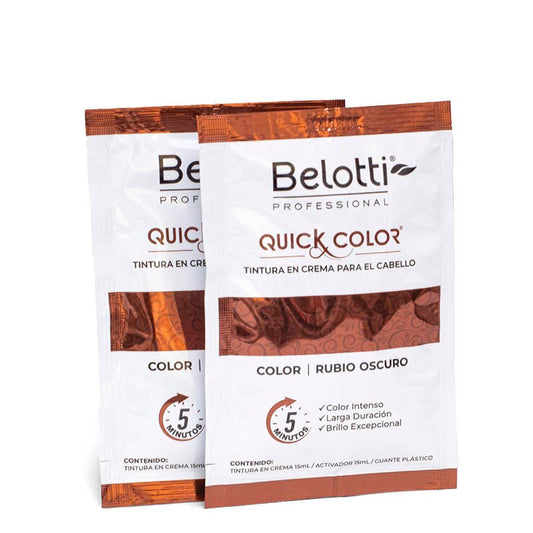 Tinte Quick Color Belotti Rubio Oscuro Sobre 30 ml