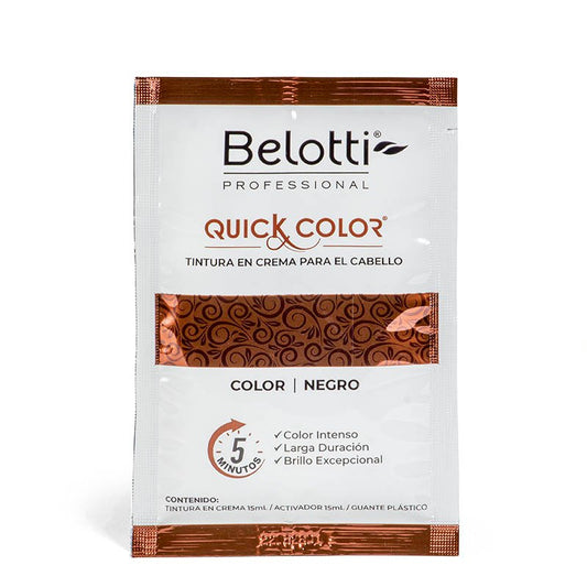 Tinte Quick Color Belotti Negro Sobre 30 ml