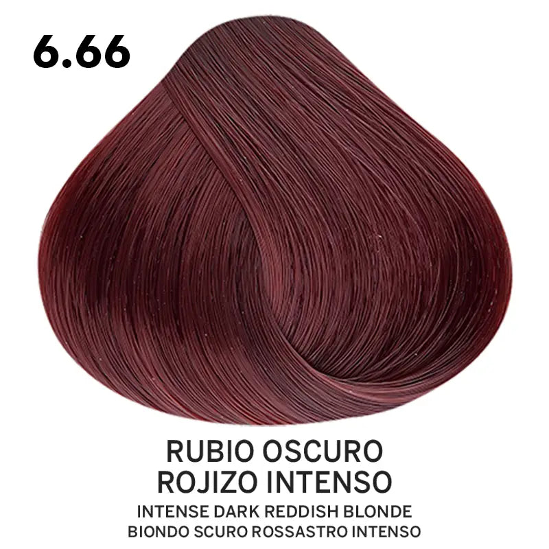 Tinte Belotti Color Plus 6.66 Rubio Oscuro Rojizo Intenso 60 ml