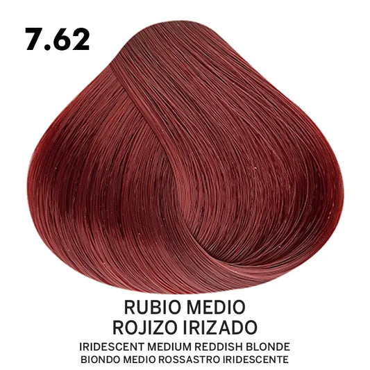 Tinte Belotti Color Plus 7.62 Rubio Medio Rojizo Irisado 60 ml