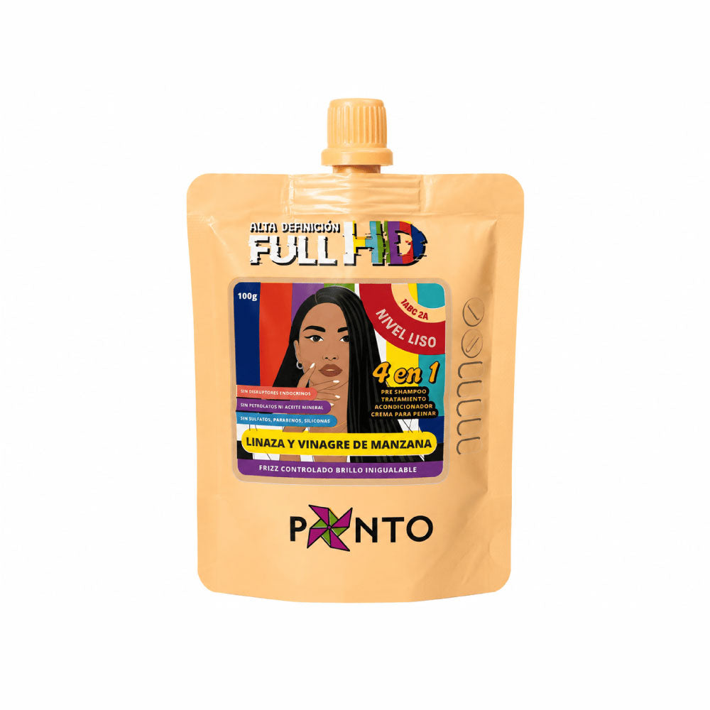 Ponto Full HD Nivel Liso 4 en 1 Linaza y Vinagre de Manzana Doypack 100 g