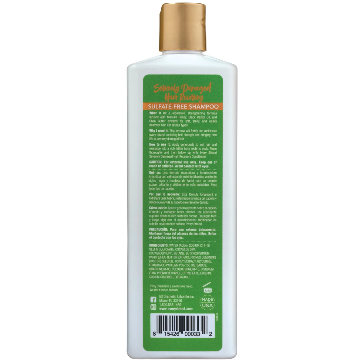 Shampoo Every Strand Severely Damaged Hair Recovery 399 ml