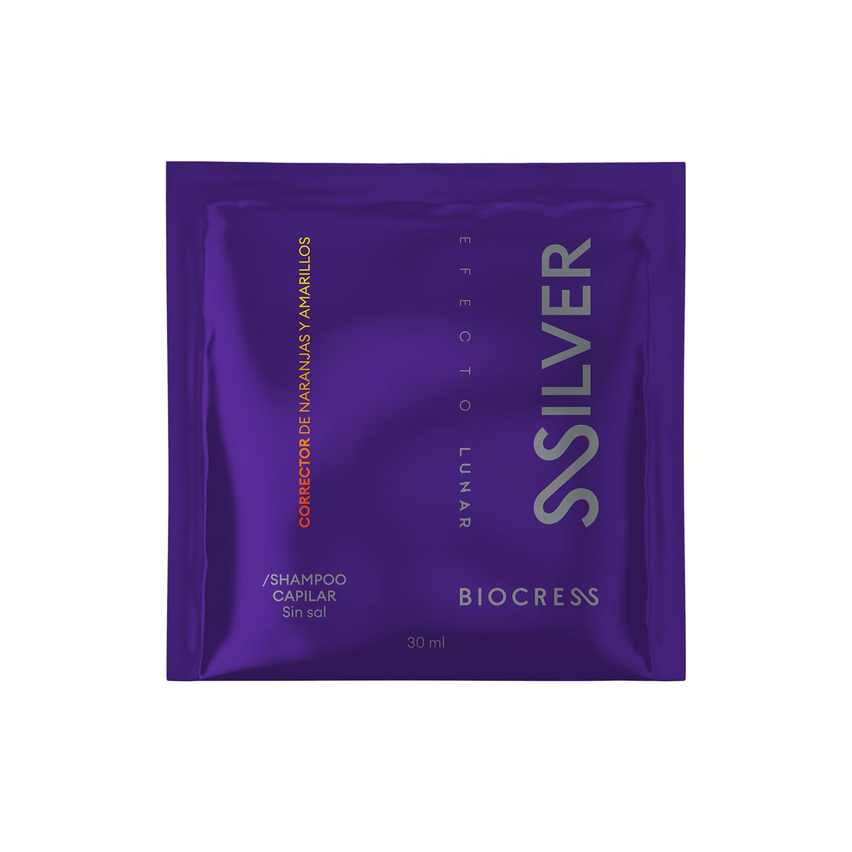 Shampoo Biocress Silver Efecto Lunar Sobre 30 ml