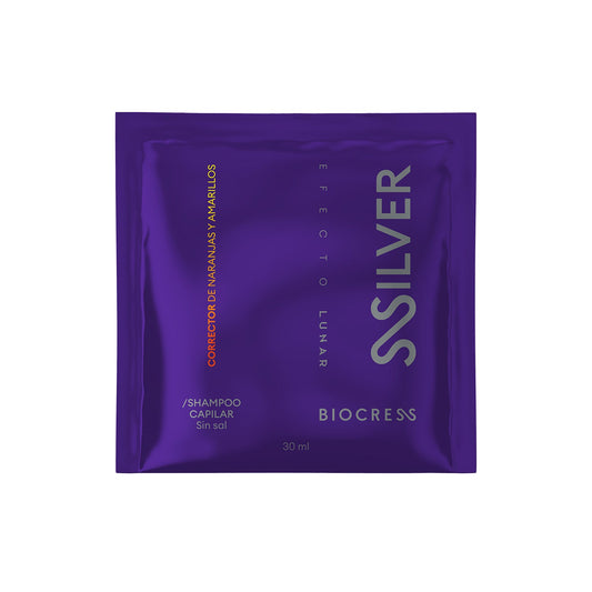 Shampoo Biocress Silver Efecto Lunar Sobre 30 ml