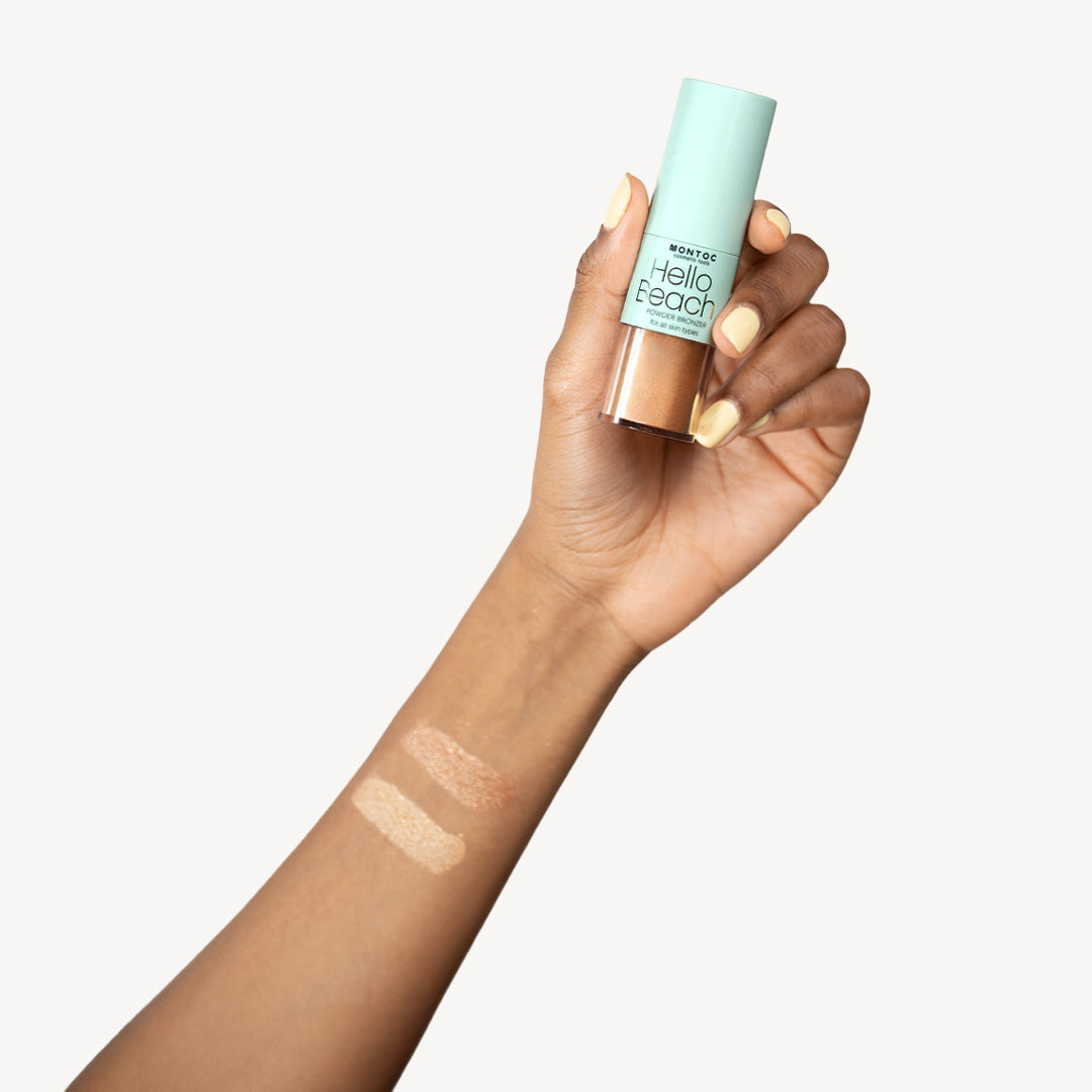 Bronzer Luminoso en Polvo Hello Beach Montoc Tono 01 Bare Bronzer