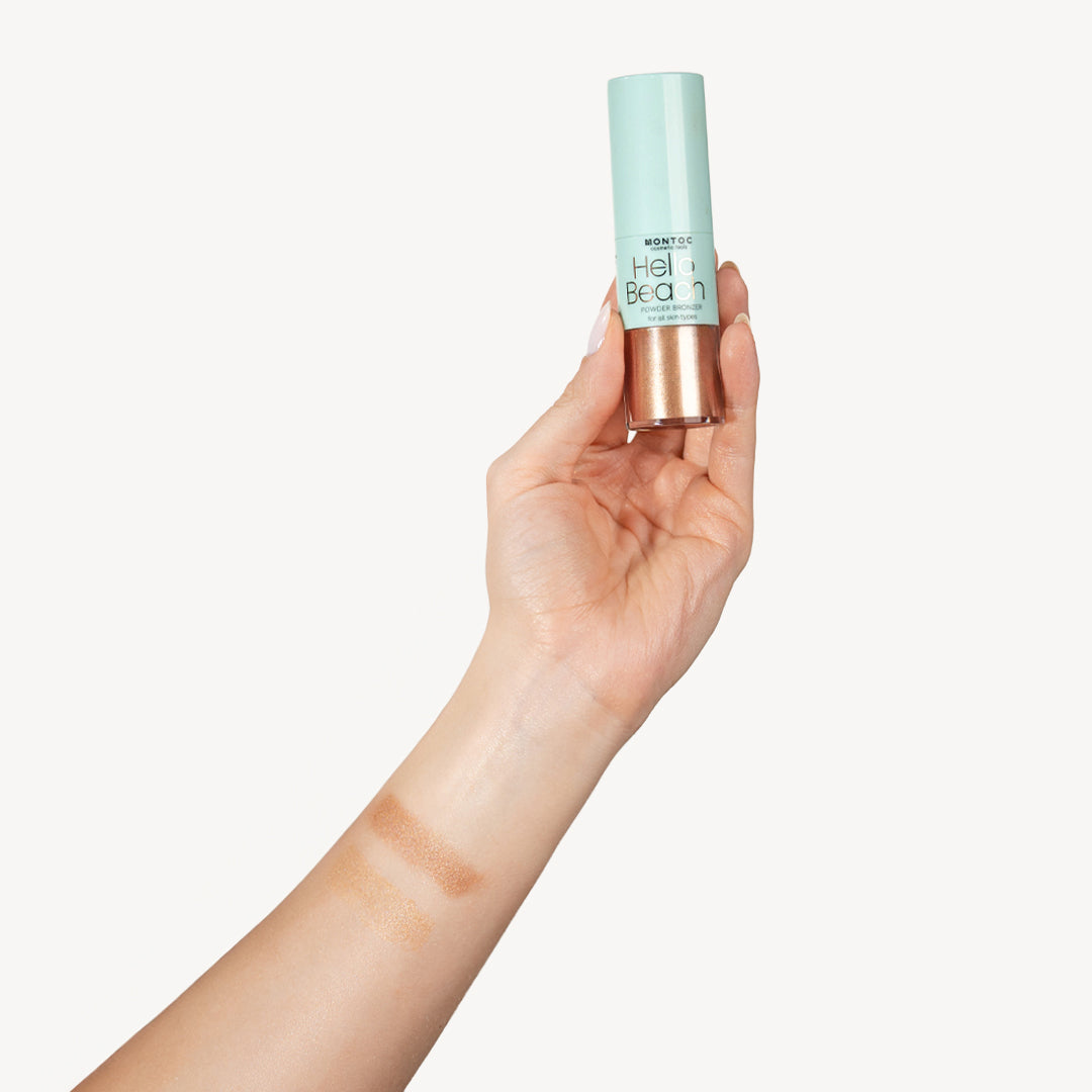 Bronzer Luminoso en Polvo Hello Beach Montoc Tono 02 Macchiato