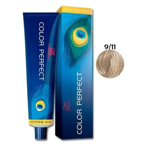 Tinte Wella Color Perfect 9/11 Rubio Muy Claro Ceniza Intenso 60 ml