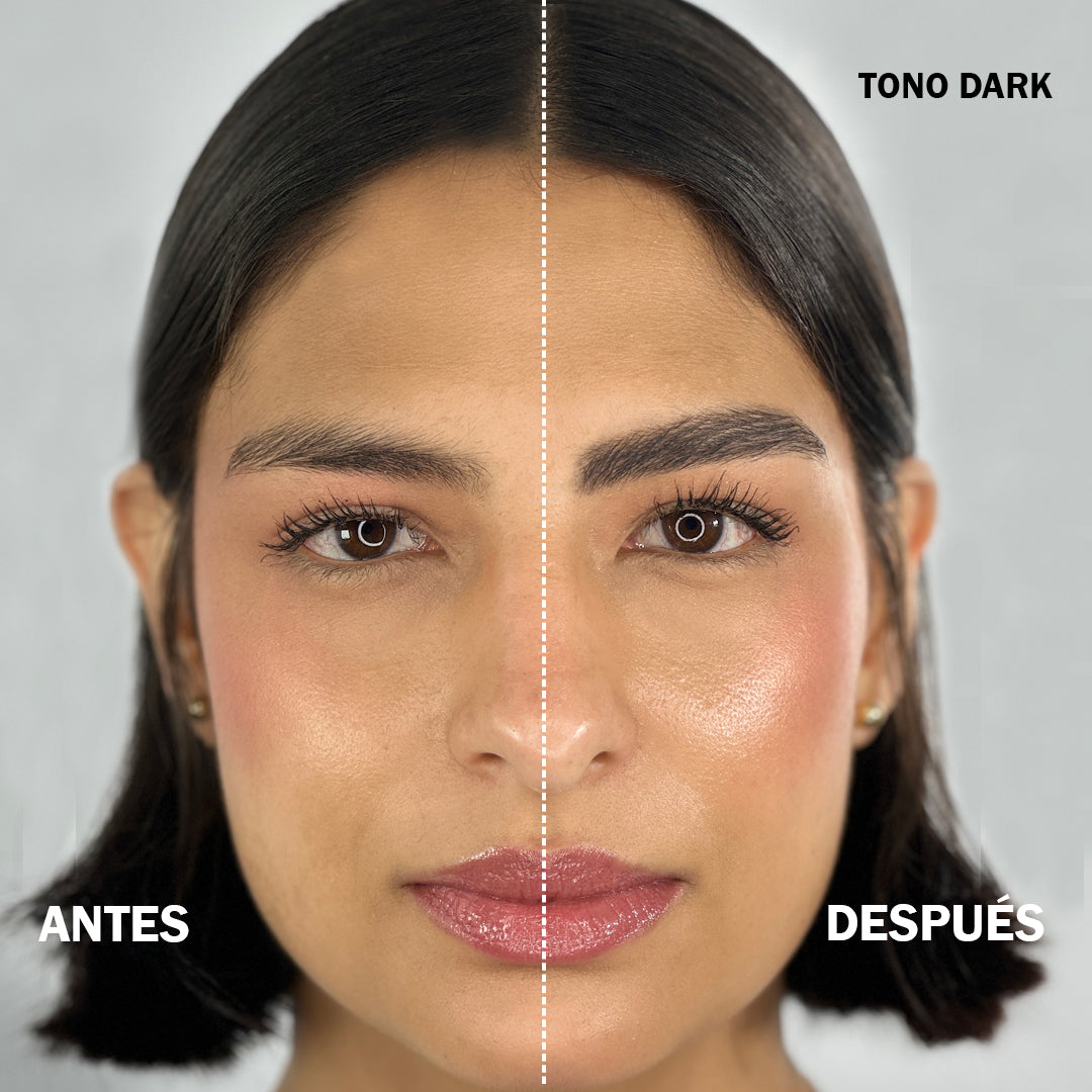 Lápiz de Cejas Retráctil Doble Humide Montoc Tono Dark