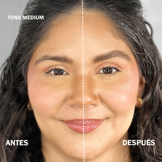 Lápiz de Cejas Retráctil Doble Humide Montoc Tono Medium