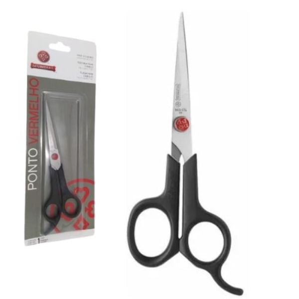 Tijera para Cortar Cabello Laser 5" Ponto Vermelho 663-5 - Mundial