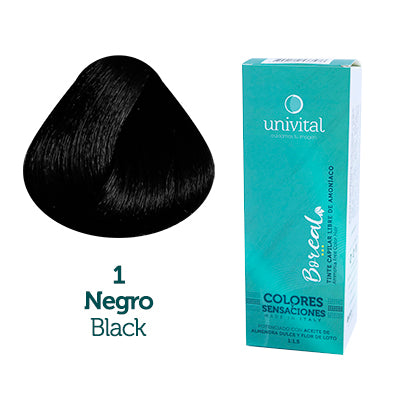 Tinte Univital Boreal 1 Negro sin Amoníaco