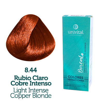 Tinte Univital Boreal 8.44 Rubio Claro Cobre Intenso sin Amoníaco