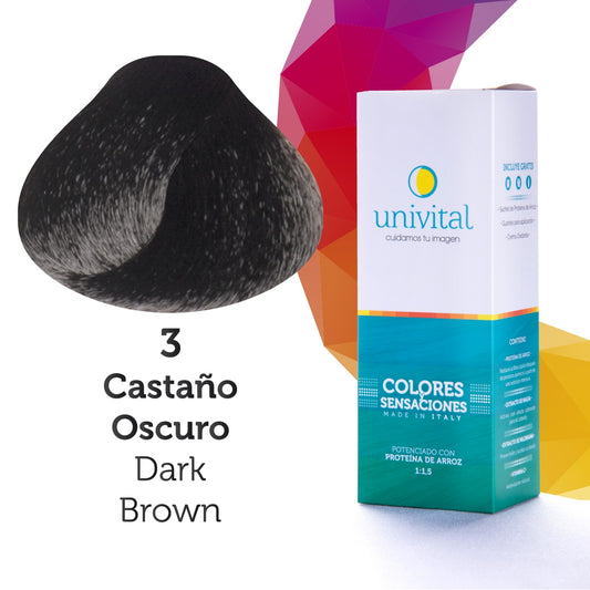 Tinte Univital 3 Castaño Oscuro