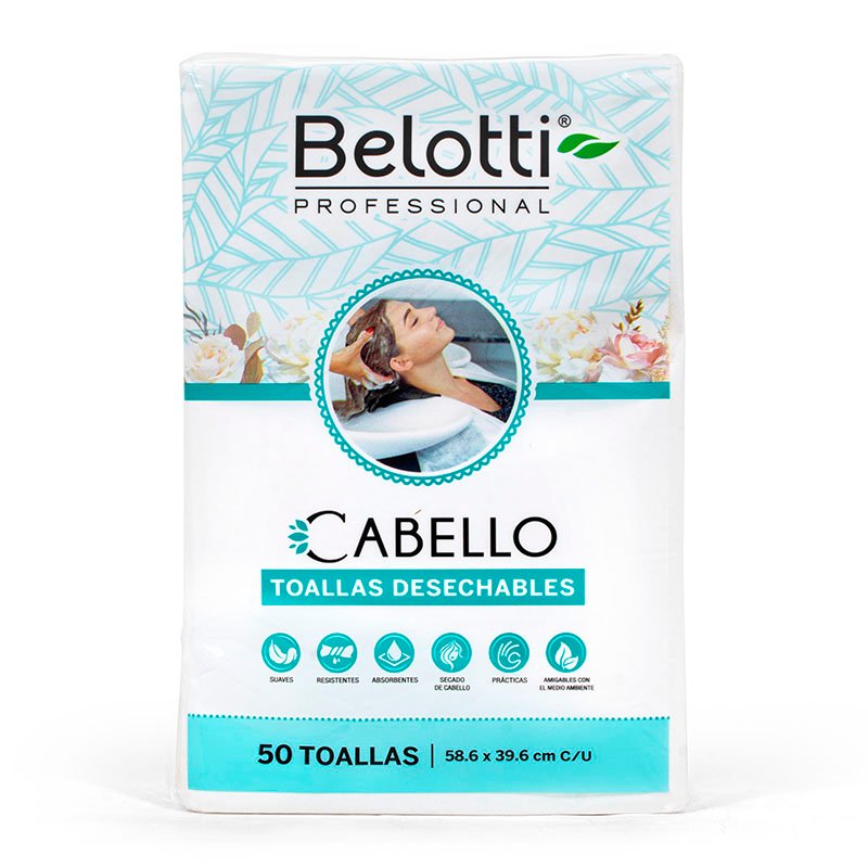 Toallas Desechables para Cabello Belotti x 50