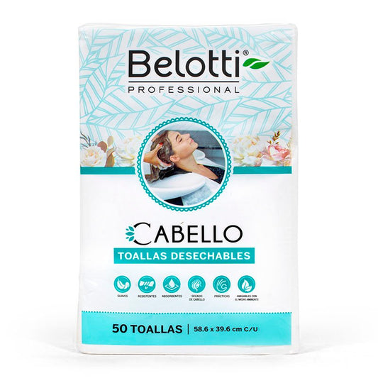 Toallas Desechables para Cabello Belotti x 50