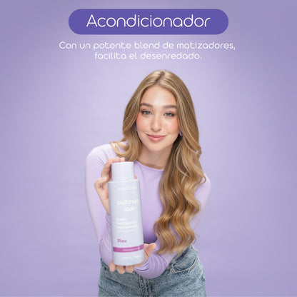 ACONDICIONADOR Y TRATAMIENTO PARA RUBIAS PLATINUM LOOK 300 ML