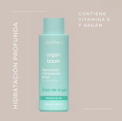Shampoo Argan Boom, Hidratación