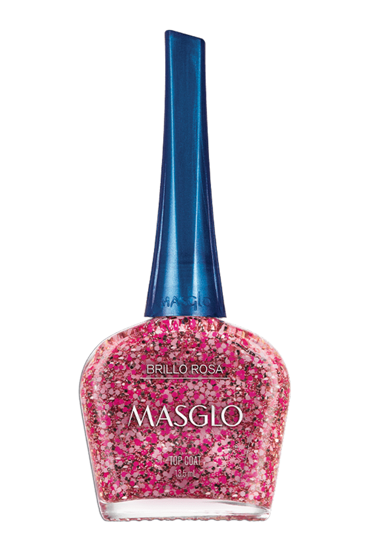 Brillo Masglo Tradicional con Partículas Rosa 13,5 ml
