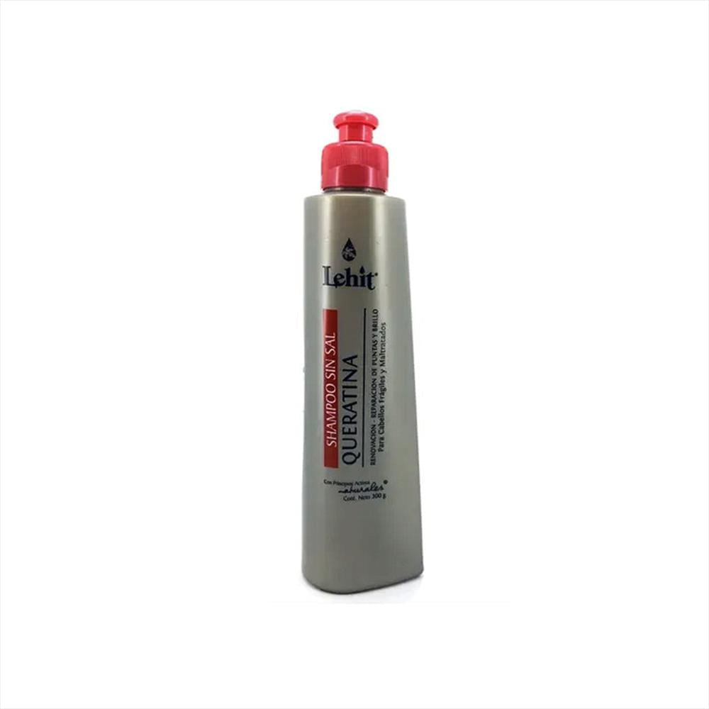 Shampoo Sin Sal Queratina Lehit x 300 g
