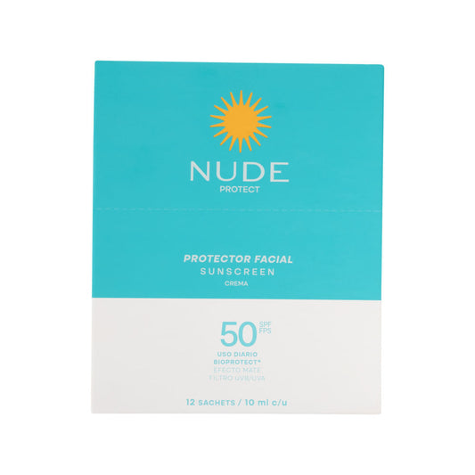 Protector Solar Facial Nude SPF 50 Efecto Mate Sobre 10 ml