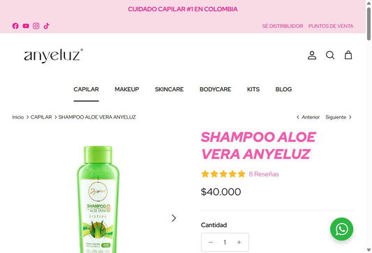 Shampoo Aloe Vera Anyeluz
